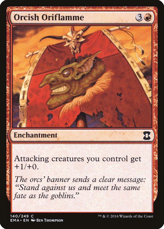 Orcish Oriflamme, Eternal Masters Card Art