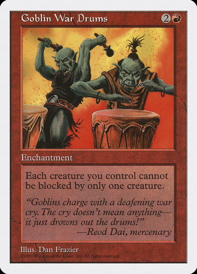 Goblin War Drums, Fifth Edition Card Art