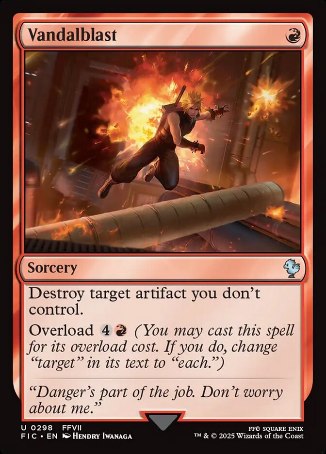 Vandalblast, Final fantasy commander Card Art