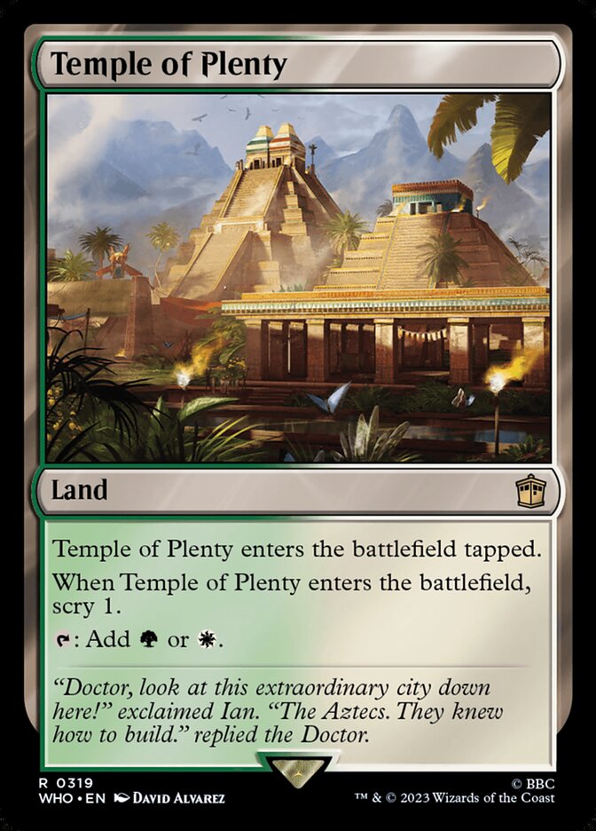 Temple of Plenty, Doctor who Card Art