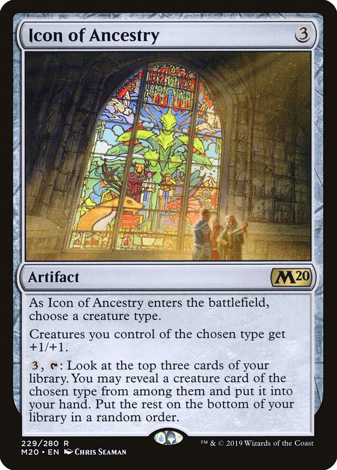 Icon of Ancestry, Core set 2020 Card Art