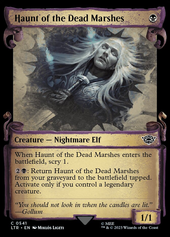 Haunt of the Dead Marshes, The lord of the rings: tales of middle-earth Card Art
