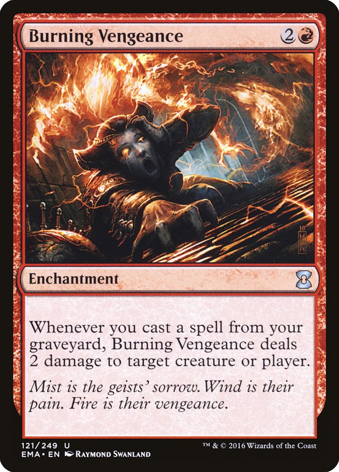 Burning Vengeance, Eternal Masters Card Art