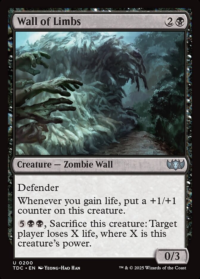 Wall of Limbs, Tarkir: Dragonstorm Commander Card Art