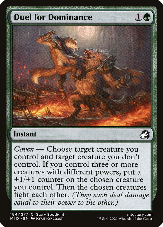 Duel for Dominance, Innistrad: Midnight Hunt Card Art