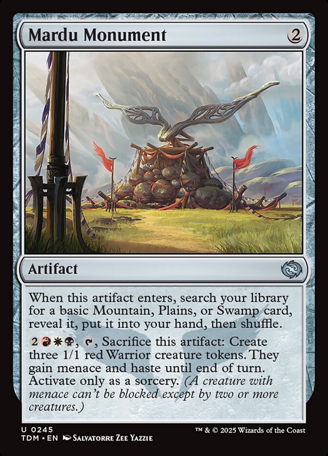 Mardu Monument, Tarkir: dragonstorm Card Art