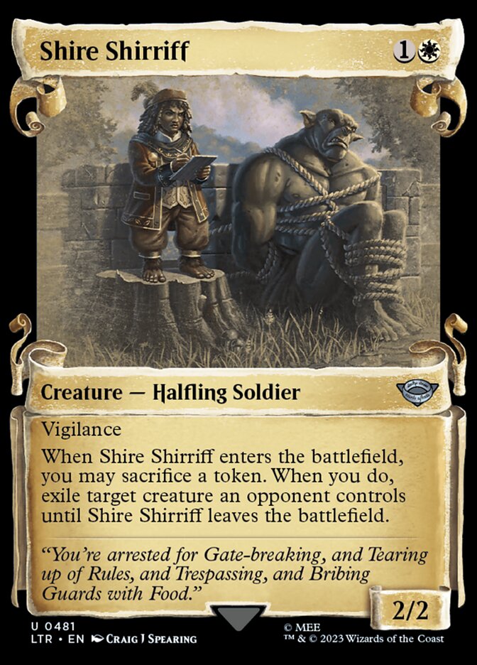Shire Shirriff, The Lord Of The Rings: Tales Of Middle-Earth Card Art