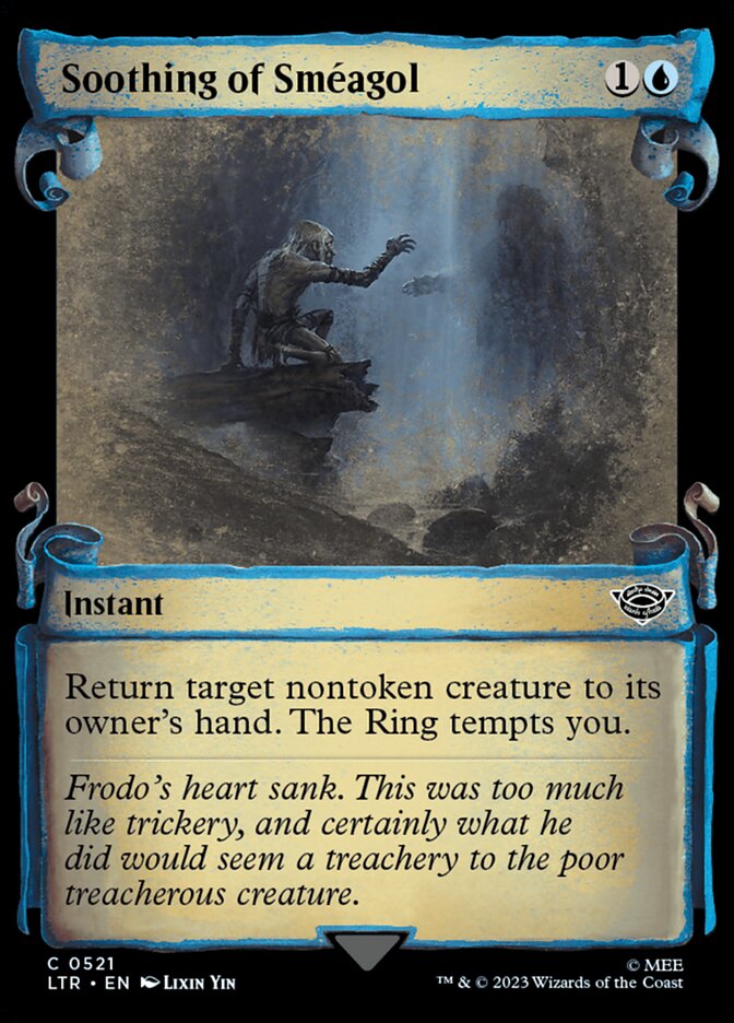 Soothing of Sméagol, The lord of the rings: tales of middle-earth Card Art
