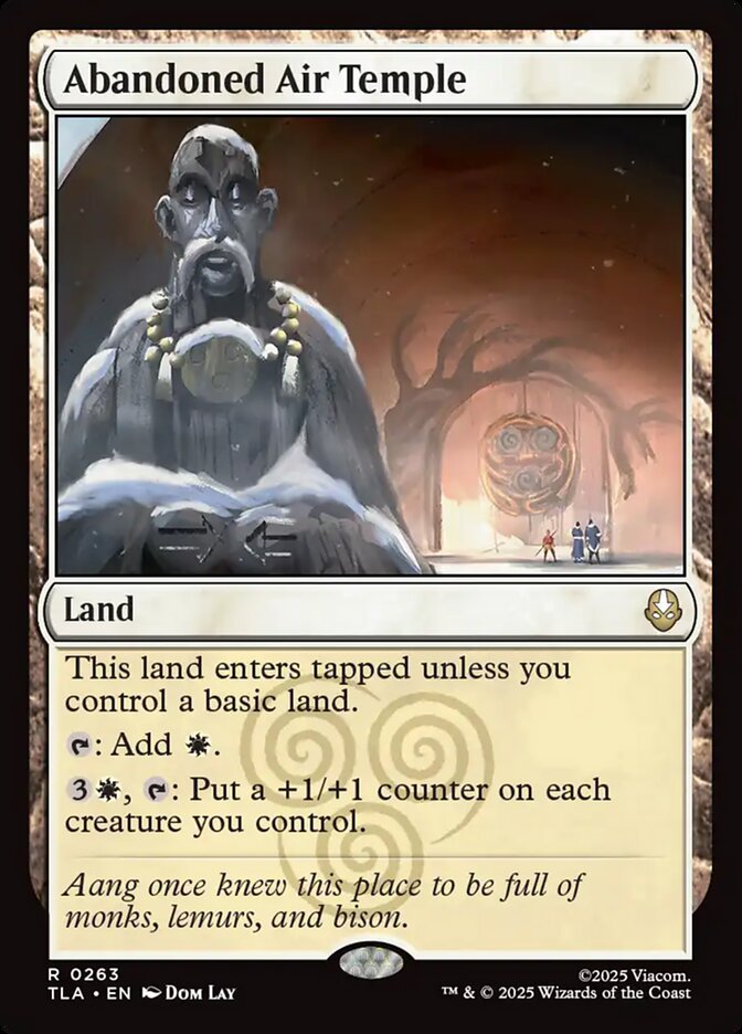 Abandoned Air Temple, Avatar: The Last Airbender Card Art