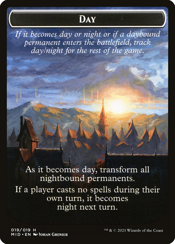 Day // Night, Innistrad: Midnight Hunt Tokens Card Art