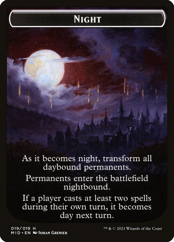 Day // Night, Innistrad: Midnight Hunt Tokens Card Art