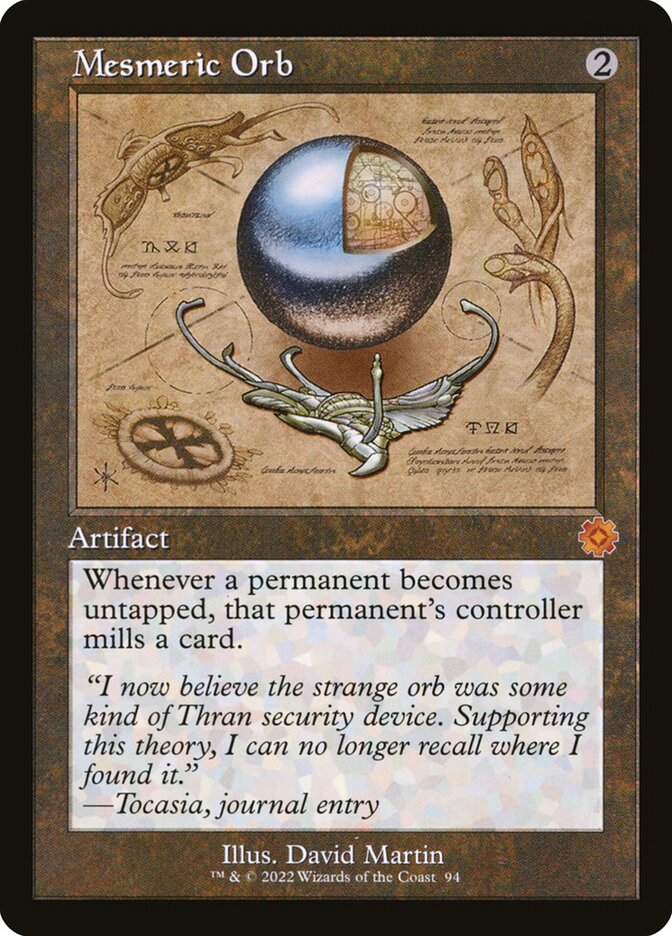 Mesmeric Orb, The brothers' war retro artifacts Card Art