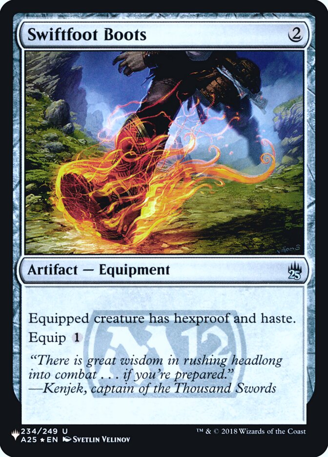 Swiftfoot Boots, The List Card Art