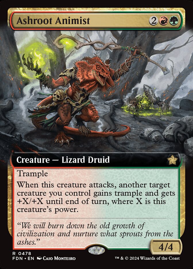 Ashroot Animist, Foundations Card Art