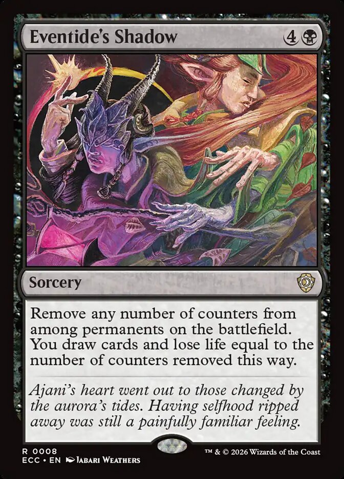 Eventide's Shadow, Lorwyn Eclipsed Commander Card Art