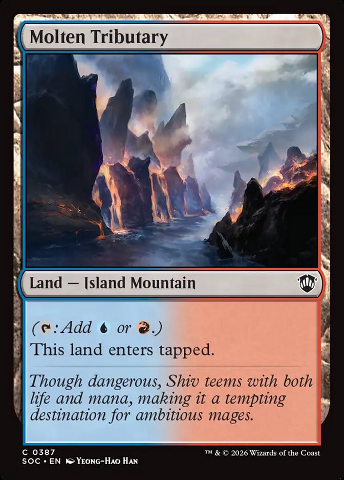 Molten Tributary, Secrets Of Strixhaven Commander Card Art