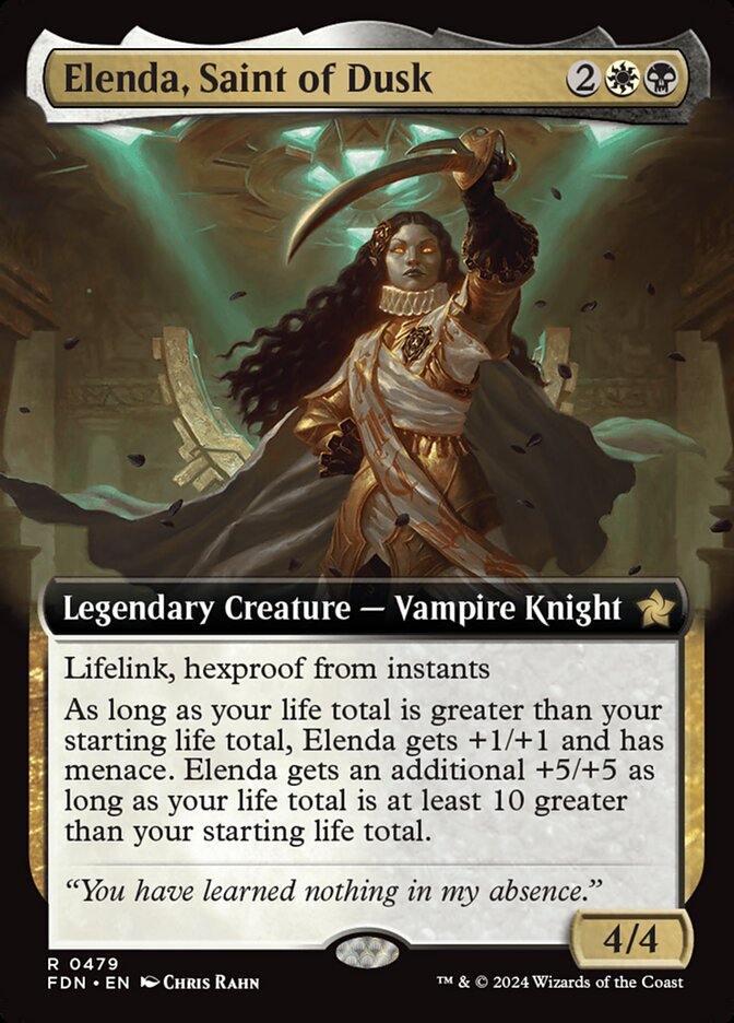 Elenda, Saint of Dusk, Foundations Card Art