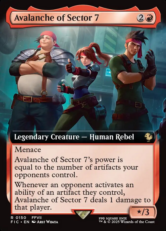 Avalanche of Sector 7, Final Fantasy Commander Card Art