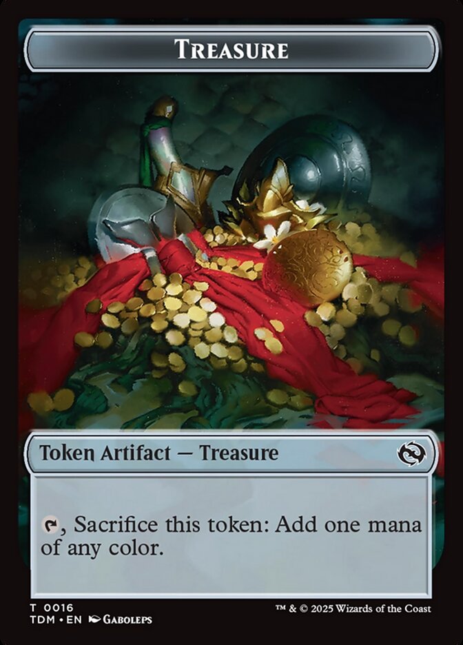 Treasure, Tarkir: dragonstorm tokens Card Art