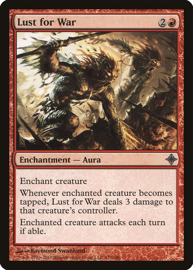 Lust for War, Rise of the eldrazi Card Art