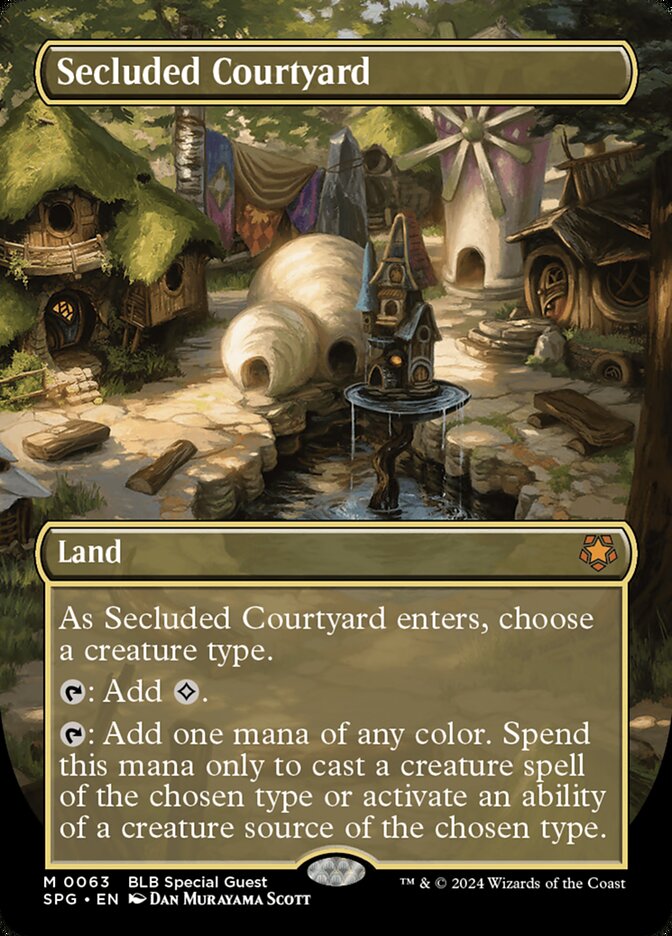 Secluded Courtyard, Special guests Card Art