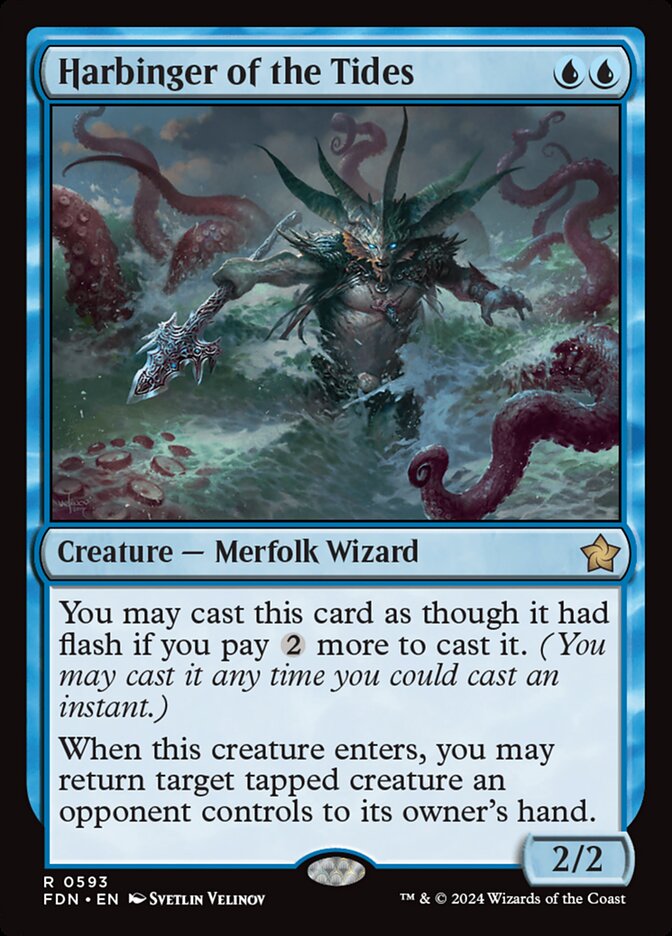 Harbinger of the Tides, Foundations Card Art