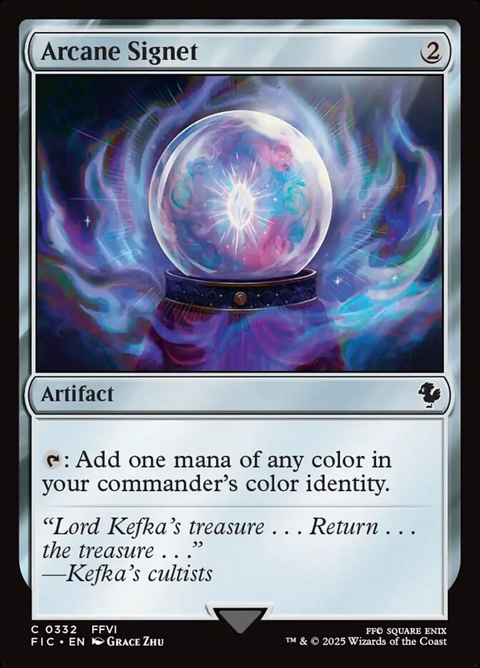 Arcane Signet, Final fantasy commander Card Art