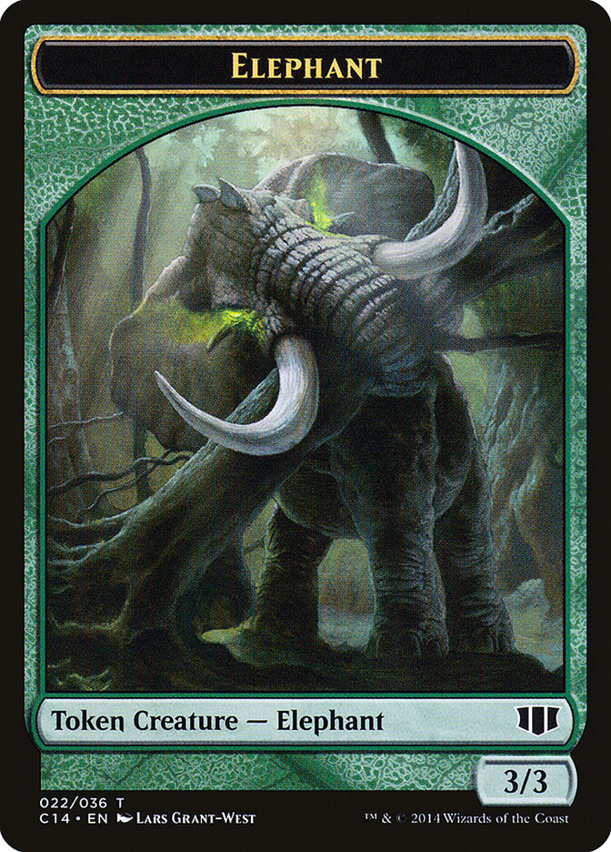 Elephant, Commander 2014 Tokens Card Art