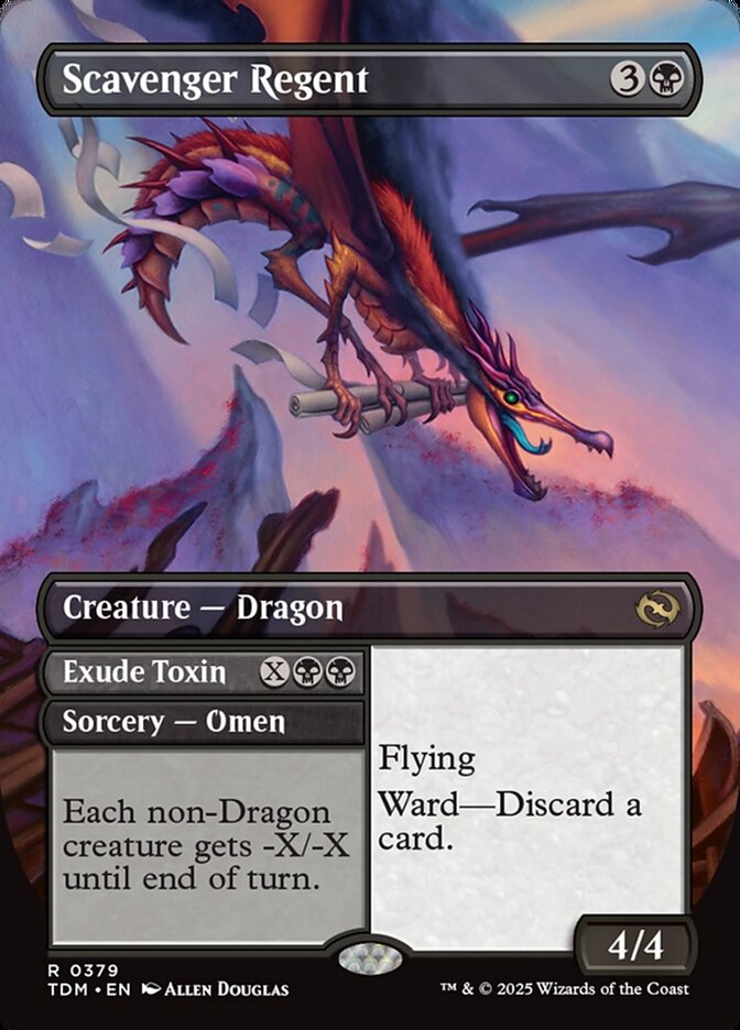 Scavenger Regent // Exude Toxin // Scavenger Regent, Tarkir: dragonstorm Card Art