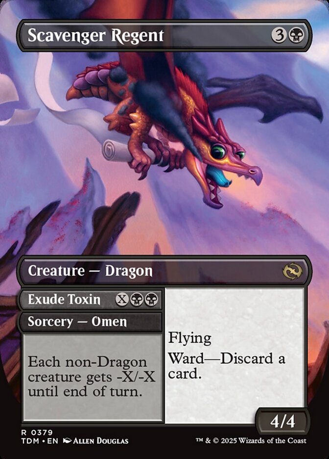 Scavenger Regent // Exude Toxin // Scavenger Regent, Tarkir: dragonstorm Card Art
