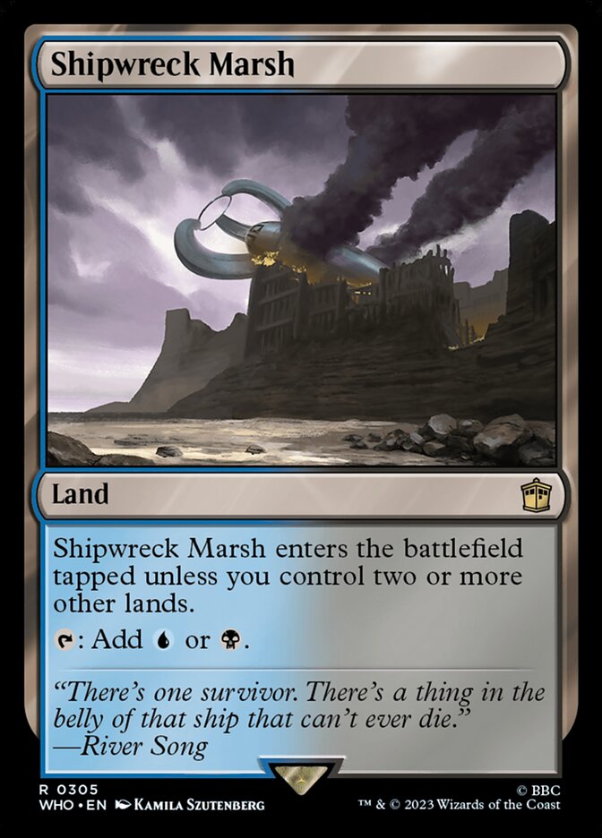 Shipwreck Marsh, Doctor Who Card Art