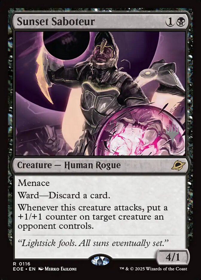 Sunset Saboteur, Edge Of Eternities Promos Card Art