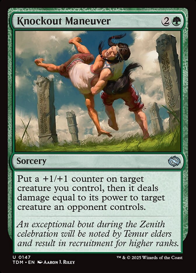 Knockout Maneuver, Tarkir: dragonstorm Card Art