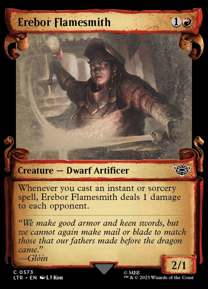 Erebor Flamesmith, The lord of the rings: tales of middle-earth Card Art