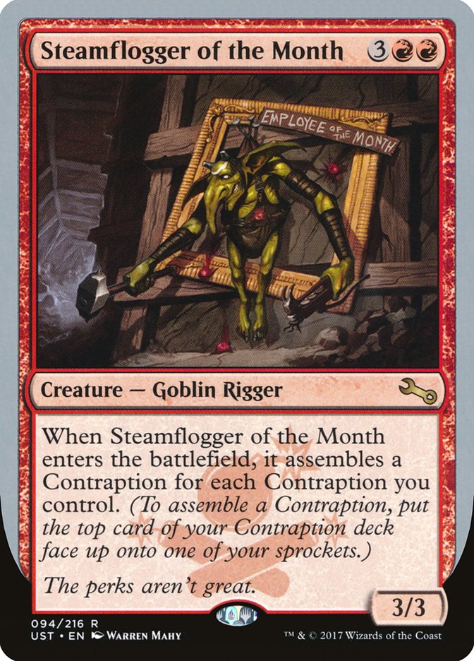 Steamflogger of the Month, Unstable Card Art