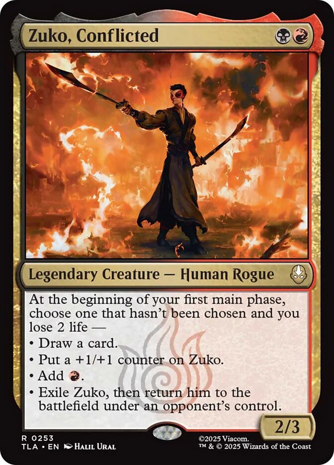 Zuko, Conflicted, Avatar: The Last Airbender Card Art