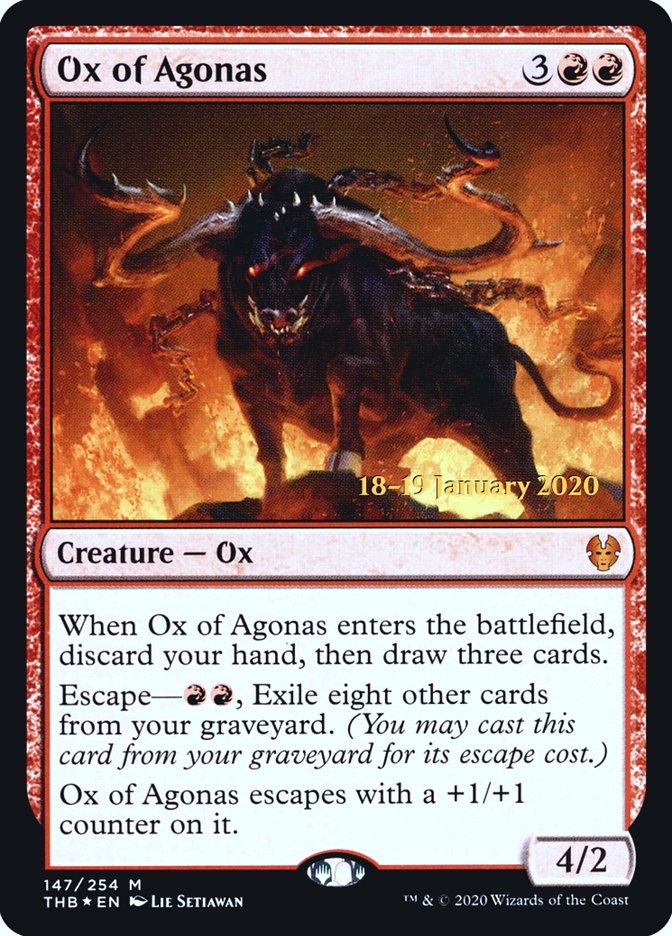 Ox of Agonas, Theros beyond death promos Card Art