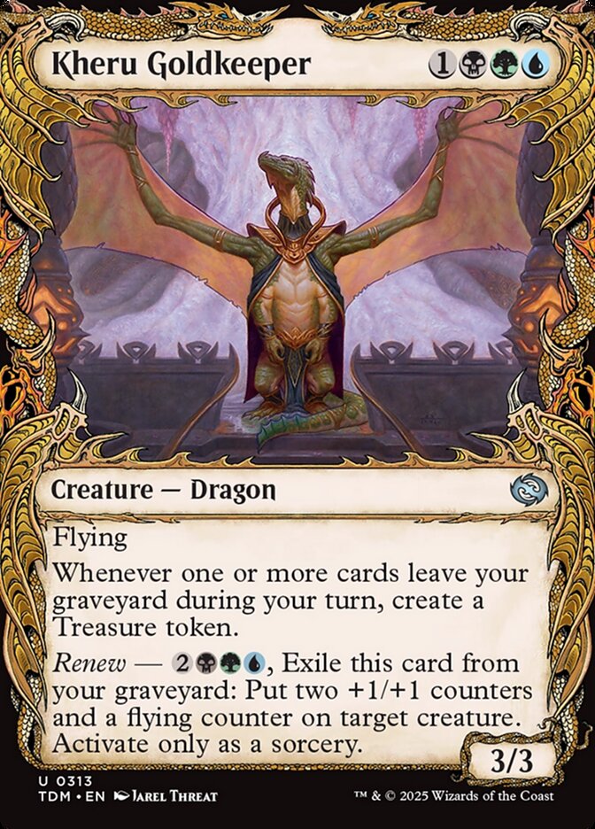 Kheru Goldkeeper, Tarkir: dragonstorm Card Art