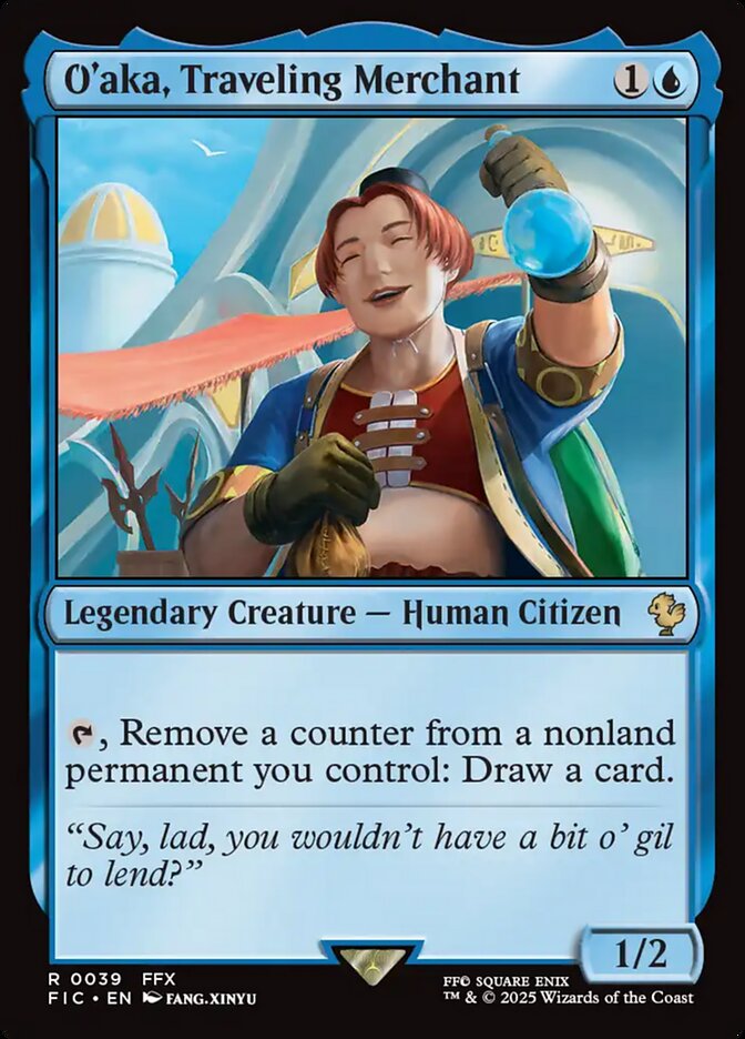 O'aka, Traveling Merchant, Final fantasy commander Card Art