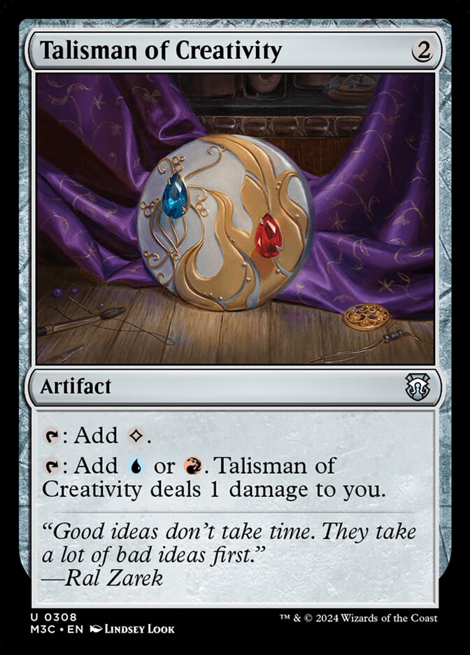 Talisman of Creativity, Modern horizons 3 commander Card Art