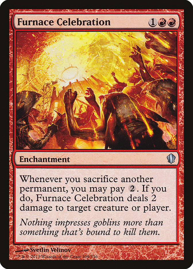 Furnace Celebration, Commander 2013 Card Art