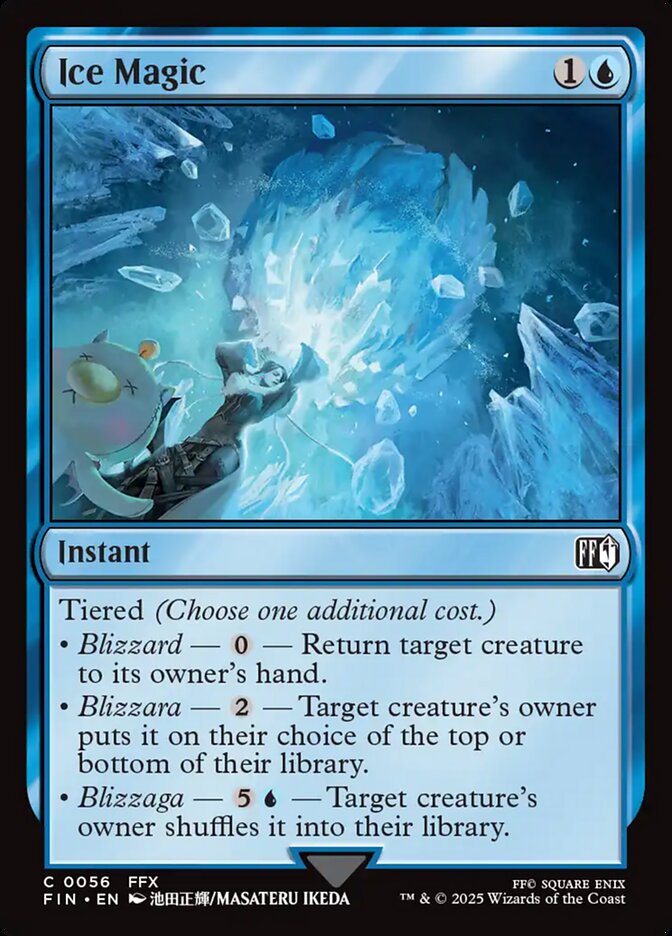 Ice Magic, Final fantasy Card Art
