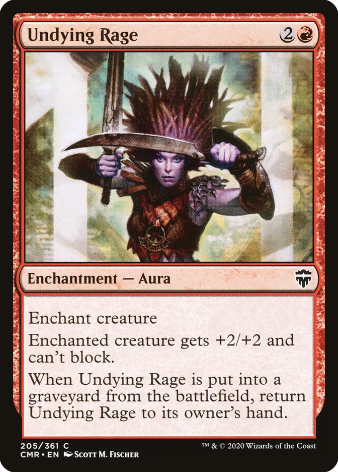 Undying Rage, Commander legends Card Art
