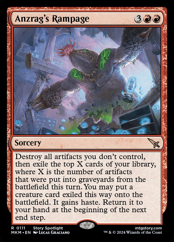 Anzrag's Rampage, Murders At Karlov Manor Card Art