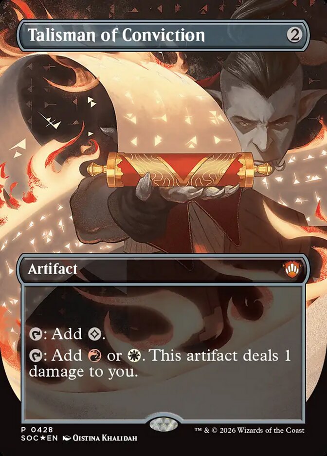 Talisman of Conviction, Secrets Of Strixhaven Commander Card Art