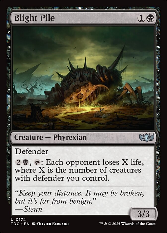 Blight Pile, Tarkir: Dragonstorm Commander Card Art