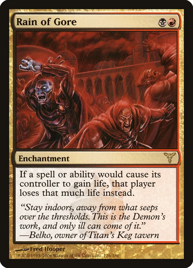 Rain of Gore, Dissension Card Art