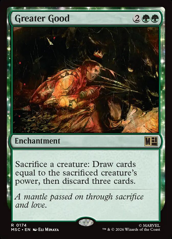 Greater Good, Marvel Super Heroes Commander Card Art