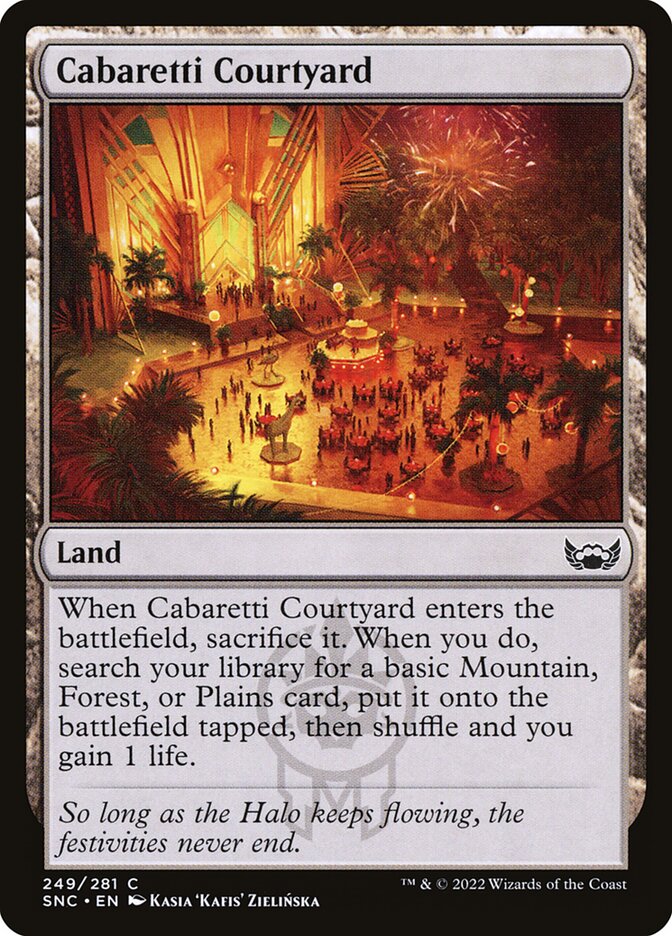 Cabaretti Courtyard, Streets Of New Capenna Card Art