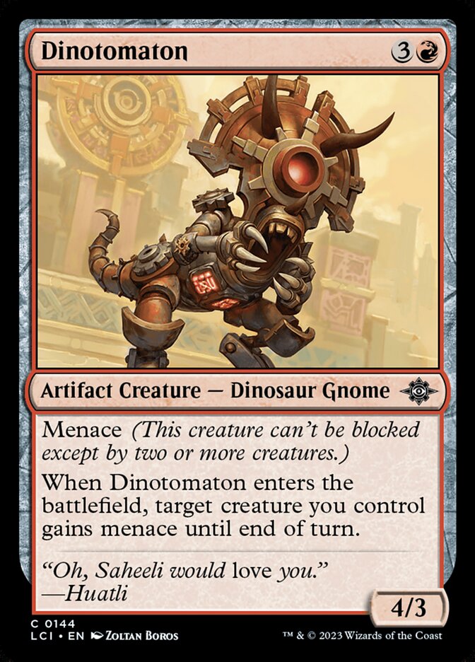 Dinotomaton, The lost caverns of ixalan Card Art